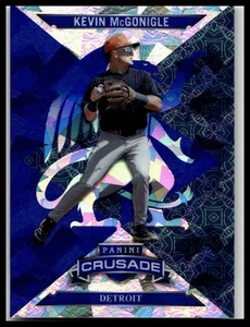 Kevin McGonigle 2025 Panini Crusade Blue Cracked Ice #4 Detroit Tigers - Bild 1 von 2
