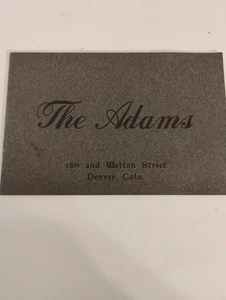The Adams Hotel Denver Colorado Picture Book by M C Kropps Co - Bild 1 von 15