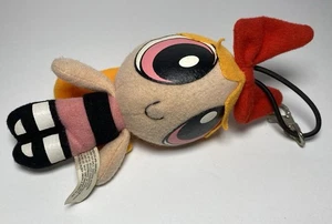 Mochila de colección 1999 Powerpuff Girls Blossom clip de felpa 6 pulgadas de red de dibujos animados - Imagen 1 de 6