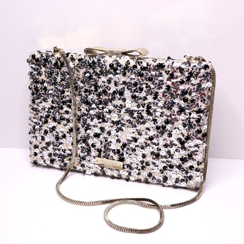 KATE SPADE New York 'All that Glitters' Sequin Emanuelle Clutch in Blush Purse