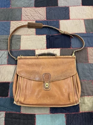 Bolso de negocios Old Coach vintage años 70 muy desgastado cuero genuino para hombre Japón Foto 1 de 4