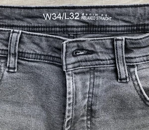 Herren Jeans dunkelgrau, gerades Bein, distressed, Stretch - 34W/32L - kaum getragen - Bild 1 von 5