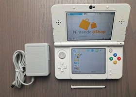 Nintendo New 3DS White | Charger + 64GB SD Card | Region Free | USA Seller