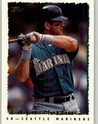 1995 Topps Edgar Martinez #55 Seattle Mariners - Image 1 of 2