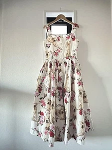 Dolce & Gabbana floral and dog print camisole dress size 42 N4080 - Picture 1 of 24