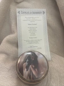 Vintage “White Feather” Lee Bogle For Native Beauty MUSIC Trinket BOX 1997 COA - Picture 1 of 7
