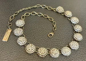 RAR Vintage Max Mara Weekend Grob Strass Kristall Statement HALSKETTE - Bild 1 von 8