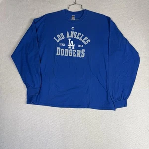 Los Angeles Dodgers Men's Size 2XL Long Sleeve T-Shirt Blue - Picture 1 of 8