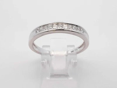 0.55 Cttw Diamond & 14k White Gold Ring 3.6 Grams Size 10.25 Fw1224wpxdu - Image 1 of 4