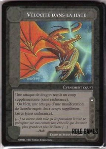 MECCG LES DRAGONS RARE VELOCITE DANS LA HATE - Picture 1 of 1