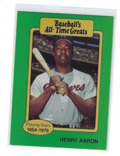 HANK AARON;1987 Hygrade Baseball's All-Time Greats Baseball Card; #Nno; 