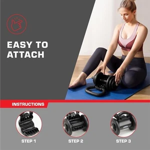 Kettlebell Handle | Converter for Dumbbell to Kettle Bell | Grip Hand - Picture 1 of 7
