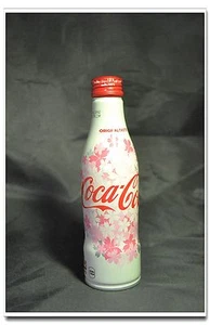 Japan Coke CocaCola Sakura Spring Cherry Blossom Aluminum Bottle Limited Edition - Picture 1 of 10