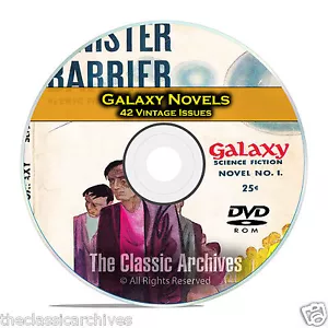 Galaxy Novels, 42 Vintage Pulp Magazine, Science Fiction Books DVD CD C57 - Picture 1 of 6
