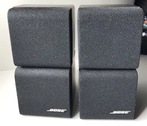 Bose Red Line Double Cube Satellite Speaker Pair Tested Good Covers - Picture 1 of 11