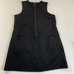 ABITO FOREVER 21 TG M ZIP DAVANTI SENZA MANICHE NERO - Foto 1 di 12