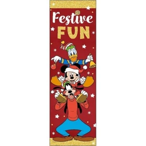 Disney MICKEY & FRIENDS 15” x 47.5” FESTIVE FUN Hanging Banner - Picture 1 of 1
