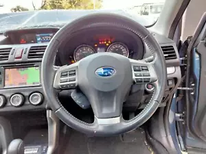 SUBARU FORESTER SJ 12/2012-12/2014 STEERING WHEEL LEATHER NON SI DRIVE TYPE - Picture 1 of 12