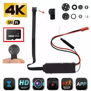 1080P 4K Cam HD Wireless WiFi Security Mini Pinhole Screw DIY Camera DVR +32GB - Picture 1 of 11