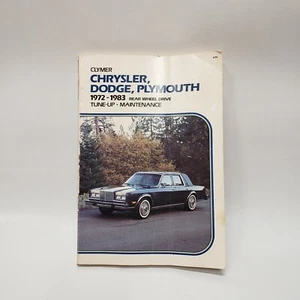 Clymer Chrysler Dodge Plymouth 1972-1983 Rear Wheel Drive Tune-Up Maintenance - Foto 1 di 6