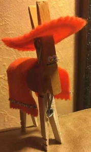 Cinco De Mayo 13 Donkey Horse Party Placecard Holder Cute Clothespin Decor Color - Picture 1 of 12
