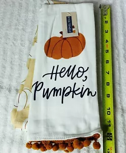 2 strofinacci 25 x15 pollici stampa zucca e ciao, zucca con nappe - Foto 1 di 5