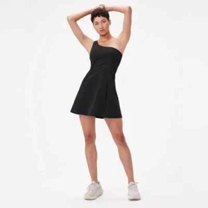 Outdoor Voices One Shoulder Dress Black - Picture 1 of 4