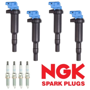 High Performance Ignition Coil & NGK Iridium Spark Plug for BMW 135i 320i UF592 - Picture 1 of 5