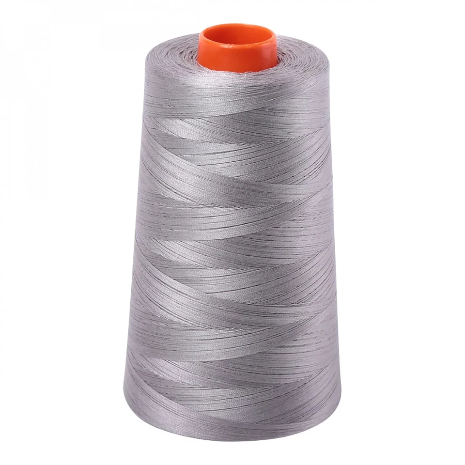 AURIFIL QUILT THREAD CONE - 50 WT - 6452 yards #2620 Stainless Steel - Image 1 of 1