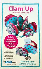 Clam Up Zippered Pouches Pattern 5 Sizes By Annie Coin Purses Sewing Crafting 