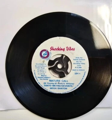 Tanto Metro Devonte Mega Banton – Nature Call 2001 reggae 7" single vinyl record - Image 1 of 4