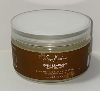 Bálsamo limpiador de fusión 3 en 1 con miel cruda uniforme y radiante de karité Foto 1 de 4