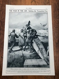 ww1 full page print ! the war in the air : saluting the vanquished foe  - Picture 1 of 3