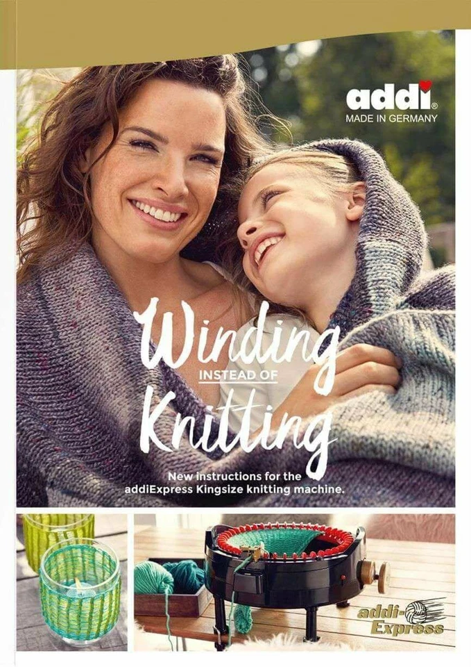 Winding Instead of Knitting - addi Express Knitting Pattern Book - Image 1 of 1