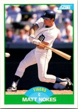 1989 Score Baseball 23 Matt Nokes