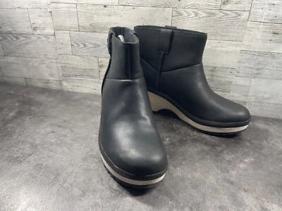 Merrell Botas Mujer 8.5M Halendi Bluff Zapatos Cuero Negro Botín Comodidad Foto 1 de 4