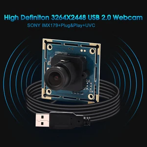 8MP Webcam High Defination HD 12mm lens ELP USB camera for Android,Linux,Window - Picture 1 of 6