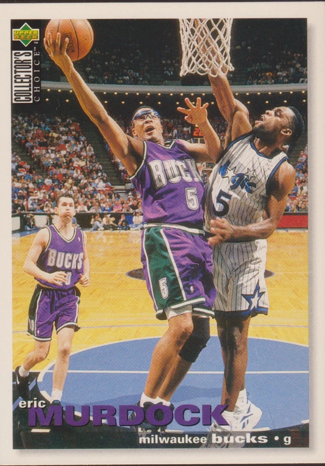 1995-96 Collector's Choice #311 Eric Murdock Milwaukee Bucks Basketball Card - Image 1 of 1