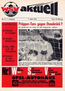 Cuaderno de programa de fútbol 71/72 ascenso Wuppertaler SV - VfL Osnabrück - Imagen 1 de 1
