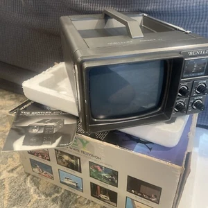 Vintage Bentley Deluxe tragbarer Fernseher 5" schwarz & weiß - Bild 1 von 16