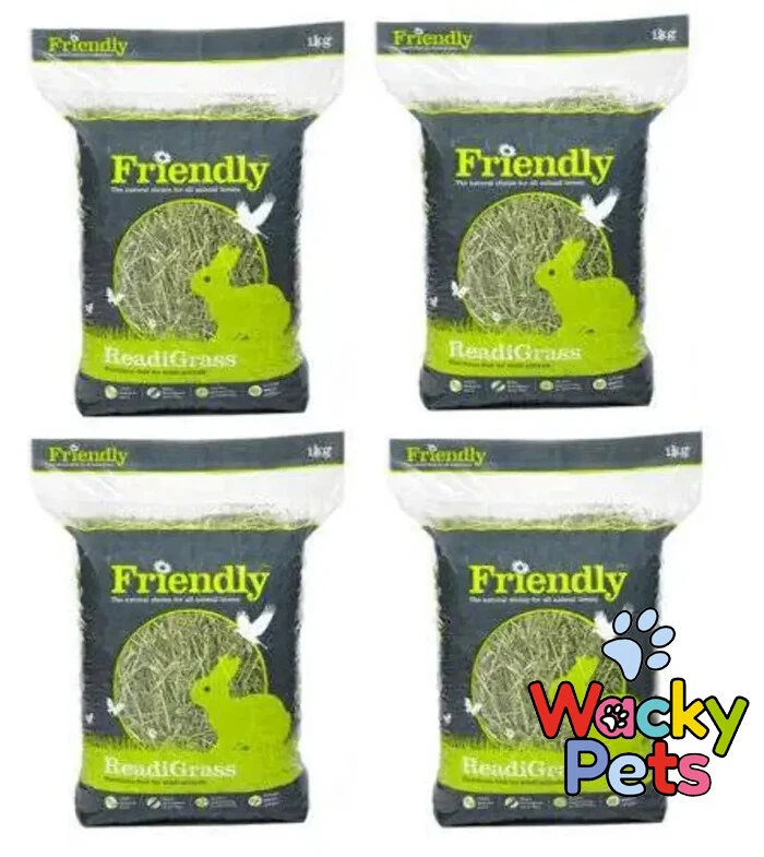Friendly Readigrass 1kg x 4 or 8. Rabbit / Small Animal Dried Grass