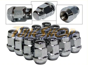 16 BULGE ACORN WHEELS RIMS LUG NUTS 12X1.5 M12 12 1.5 CLOSED END CHROME 19 HEX L - Picture 1 of 2