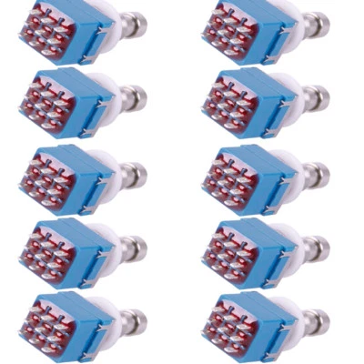 10 X Fußschalter Foot Switch Einbau Schalter 3PDT 9Pin Wahres Bypass Metall AT - Bild 1 von 4