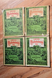 4 x Sächsischer Volkskalender 1892 1910 1918 1919 - Bild 1 von 2