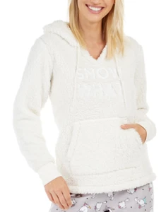 Jenni X5406 Womens White Snow What Hoodie Size Small - Picture 1 of 3