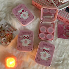 Cute Pink Cat Contact Lens Case Cartoon Portable Contact Lenses Storage Box G?D