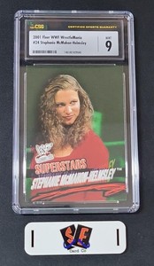 Stephanie McMahon Helmsley 2001 Fleer WWF WWE Wrestlemania Rookie Card #24 CSG 9