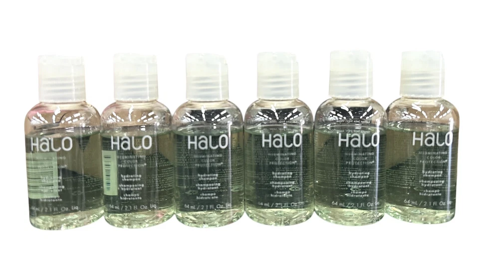 Champú hidratante HALO Illuminating Color Protection 2,1 oz. Pack de 6. Foto 1 de 1