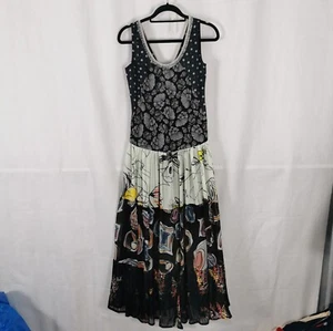 Ladies Dress Size S 10 12 Save The Queen Chiffon Maxi Multi Pattern Summer Party - Picture 1 of 14