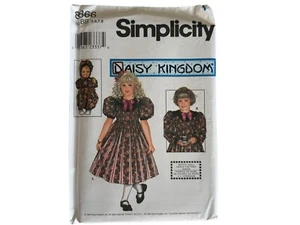 Vestito bambina e bambola Simplicity modello cucito 8866 margherita regno abbinato 5 - 8 - Foto 1 di 9